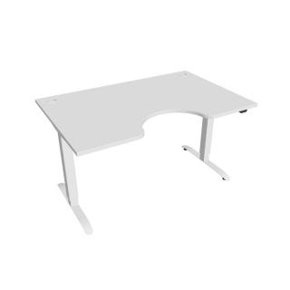 Office Pro psací stůl Hobis Motion MS ERGO 2 Barva desky: bílá, Barva kovu: bílá RAL 9016, Šířka: 140 cm