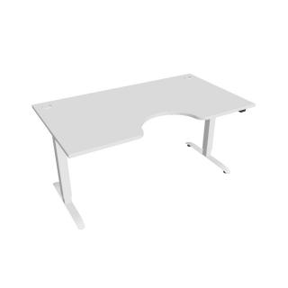Office Pro psací stůl Hobis Motion MS ERGO 2 Barva desky: bílá, Barva kovu: bílá RAL 9016, Šířka: 160 cm