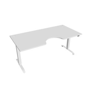 Office Pro psací stůl Hobis Motion MS ERGO 2 Barva desky: bílá, Barva kovu: bílá RAL 9016, Šířka: 180 cm