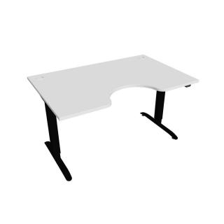 Office Pro psací stůl Hobis Motion MS ERGO 2 Barva desky: bílá, Barva kovu: černá RAL 9005, Šířka: 140 cm
