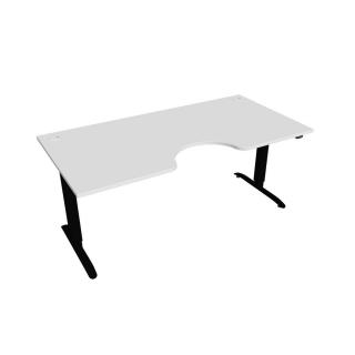 Office Pro psací stůl Hobis Motion MS ERGO 2 Barva desky: bílá, Barva kovu: černá RAL 9005, Šířka: 180 cm