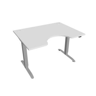 Office Pro psací stůl Hobis Motion MS ERGO 2 Barva desky: bílá, Barva kovu: šedá RAL 9006, Šířka: 120 cm