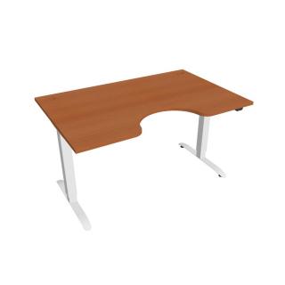 Office Pro psací stůl Hobis Motion MS ERGO 2 Barva desky: třešeň, Barva kovu: bílá RAL 9016, Šířka: 140 cm