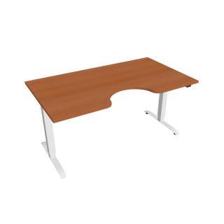 Office Pro psací stůl Hobis Motion MS ERGO 2 Barva desky: třešeň, Barva kovu: bílá RAL 9016, Šířka: 160 cm