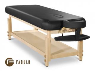 Pevné masážní lehátko Fabulo SPA Lux V1 Set  192*76 cm | 30 kg | 3 barvy Barva: černá