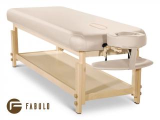 Pevné masážní lehátko Fabulo SPA Lux V1 Set  192*76 cm | 30 kg | 3 barvy Barva: krémová