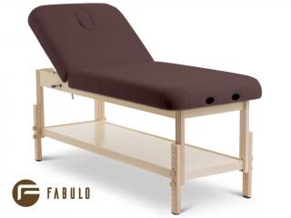 Pevné masážní lehátko Fabulo SPA Lux V2 Set  od 192*76 cm | 33 kg | 2 barvy Barva čalounění: čokoládová, Šířka lehátka: 81 cm
