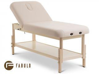 Pevné masážní lehátko Fabulo SPA Lux V2 Set  od 192*76 cm | 33 kg | 2 barvy Barva čalounění: krémová, Šířka lehátka: 76 cm