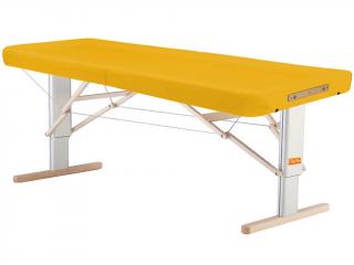 Přenosné elektrické masážní lehátko Clap Tzu Linea Ayurveda  192*80 cm | 30 kg | 13 barev Barva: PU - žlutá (sun), Doplňky: akumulátorové napájení