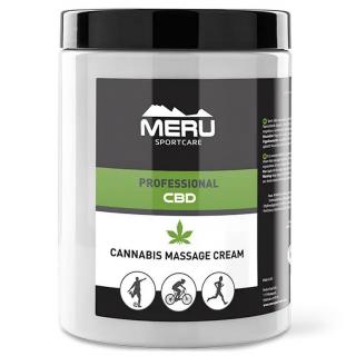 Regenerační masážní krém Meru CBD Cannabis Cream Objem: 1000 ml