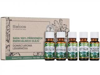 Saloos domácí aroma lékárnička - sada 100% přírodních éterických olejů