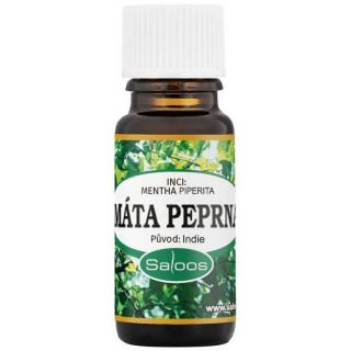 Saloos esenciální olej Máta peprná 10 ml Objem: 10 ml