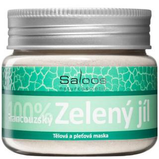 Saloos Green Clay tělová a pleťová maska 100% French 80 g Objem: 140 g