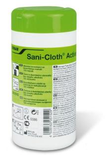 Sani-Cloth Active ubrousky vlhčené bez alkoholu 125 ks