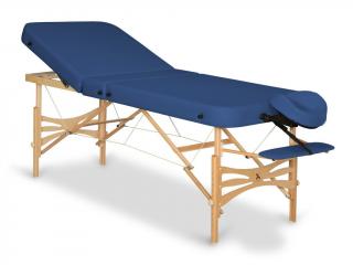 Skládací masážní lehátko HABYS® Gallo Plus Barva: tmavě modrá (#12) - Vinyl Flex, Velikost a barva rámu: 200x76cm - buk světlý