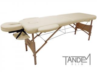 Skládací masážní stůl TANDEM Basic-2 Slim  186*60 cm | 13 kg | 2 barvy Barva: krémová