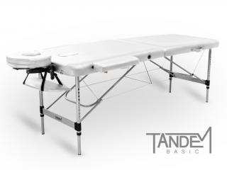 Skládací masážní stůl TANDEM Basic ALU-2  195*70 cm / 13,5 kg / 5 barev Barva: bílá