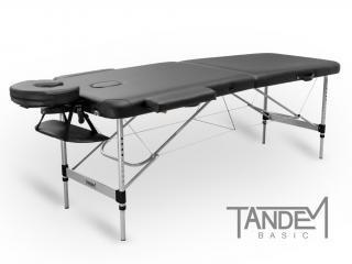 Skládací masážní stůl TANDEM Basic ALU-2  195*70 cm / 13,5 kg / 5 barev Barva: černá
