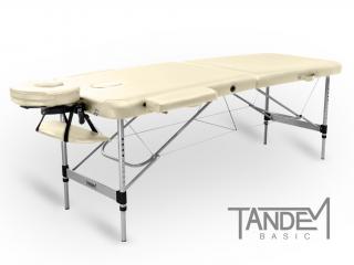 Skládací masážní stůl TANDEM Basic ALU-2  195*70 cm / 13,5 kg / 5 barev Barva: krémová