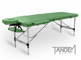 Skládací masážní stůl TANDEM Basic ALU-2  195*70 cm / 13,5 kg / 5 barev Barva: zelená