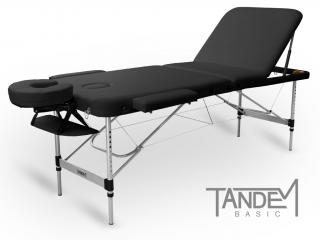 Skládací masážní stůl TANDEM Basic ALU-3  195*70 cm / 14,6 kg / 3 barvy Barva: černá