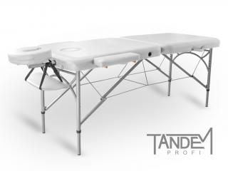 Skládací masážní stůl TANDEM Profi A2D  195*70 cm / 14,8 kg / 4 barvy Barva: bílá