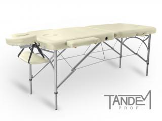 Skládací masážní stůl TANDEM Profi A2D  195*70 cm / 14,8 kg / 4 barvy Barva: krémová