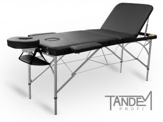 Skládací masážní stůl TANDEM Profi A3D  195*70 cm / 15,9 kg / 3 barvy Barva: černá