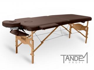 Skládací masážní stůl TANDEM Profi W2D  195*70 cm / 15,5 kg / 3 barvy Barva: čokoládová
