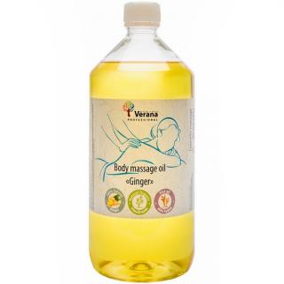 Tělový masážní olej Verana Zázvor Objem: 1000 ml