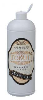 Tomfit masážní olej zelený čaj 1000 ml