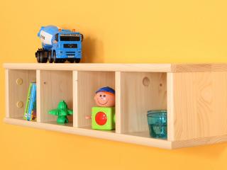 Box velký Domestav D807 Materiál: Smrk, Povrchová úprava: Přírodní provedení