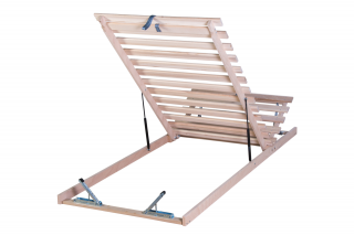 Bukový rošt laťkový - čelní výklop + polohování hlava/nohy Rozměr: 90x200