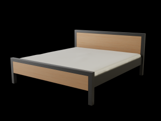 Kovová postel GENIUS Povrchová úprava: černá, Rozměr: 140 x 200 cm