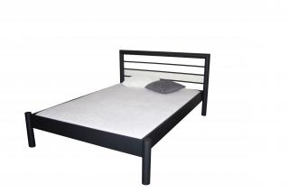 kovová postel London 2 Povrchová úprava: stříbrná RAL 9006, Rozměr: 140 x 200 cm