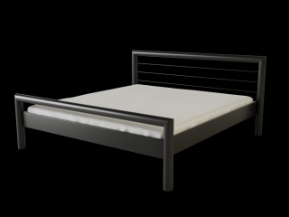 kovová postel London Povrchová úprava: bílá, Rozměr: 100 x 200 cm