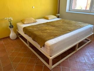 Kovová postel MINIMA Povrchová úprava: bílá, Rozměr: 100 x 200 cm