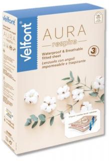 nepropustné prostěradlo s neviditelnou membránou ORGANICKÁ BAVLNA - AURA Rozměr: 80x200