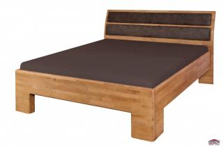 Postel Sofia, čelo oblé čalouněné 180 Domestav F115 Materiál: Buk cink, Povrchová úprava: Moření, Specifikace: 180x200