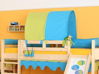 Tunel na postel/zábrana A,B Domestav D235 barevné provedení: oranžovo-zelená