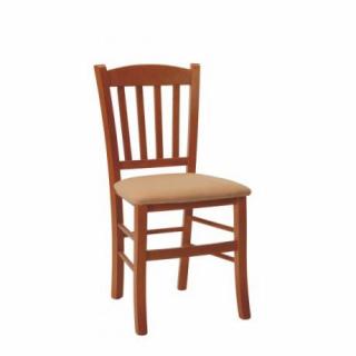 Židle VENETA -sedák dřevěný/čalouněný sedák: látka standard