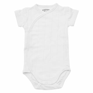 LODGER Body Romper Fold Over Solid White Velikost: 68