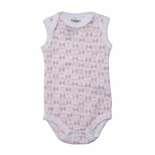 LODGER Body Romper Scandinavian Print Blush/Soft Skin Velikost: 68