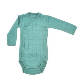 LODGER Body Romper Solid Long Sleeves Dusty Turquoise Velikost: 56