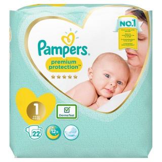 Pampers Premium protection new baby vel. 1 Newborn jednorázové pleny 22 ks