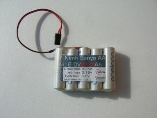 Nimh 6.0V 1.9Ah Eneloop plochý JR