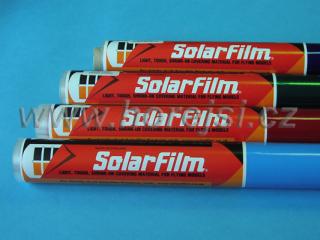 solarfilm modrý čirý 1m