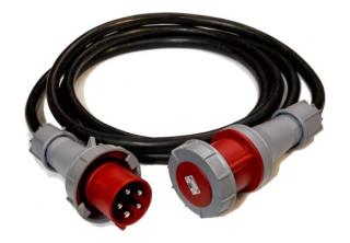 Prodlužovací kabel 10 m, 63A/400V, 6 mm²  (Kabel)