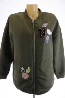 Dámská bunda prodloužený bomber H&amp;M | velikost 46 (velikost 46 - secondhand)