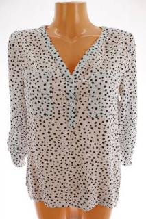 Dámská halenka z viskózy s nabíranými roll-up rukávy Only | velikost 36 (secondhand - velikost 36)